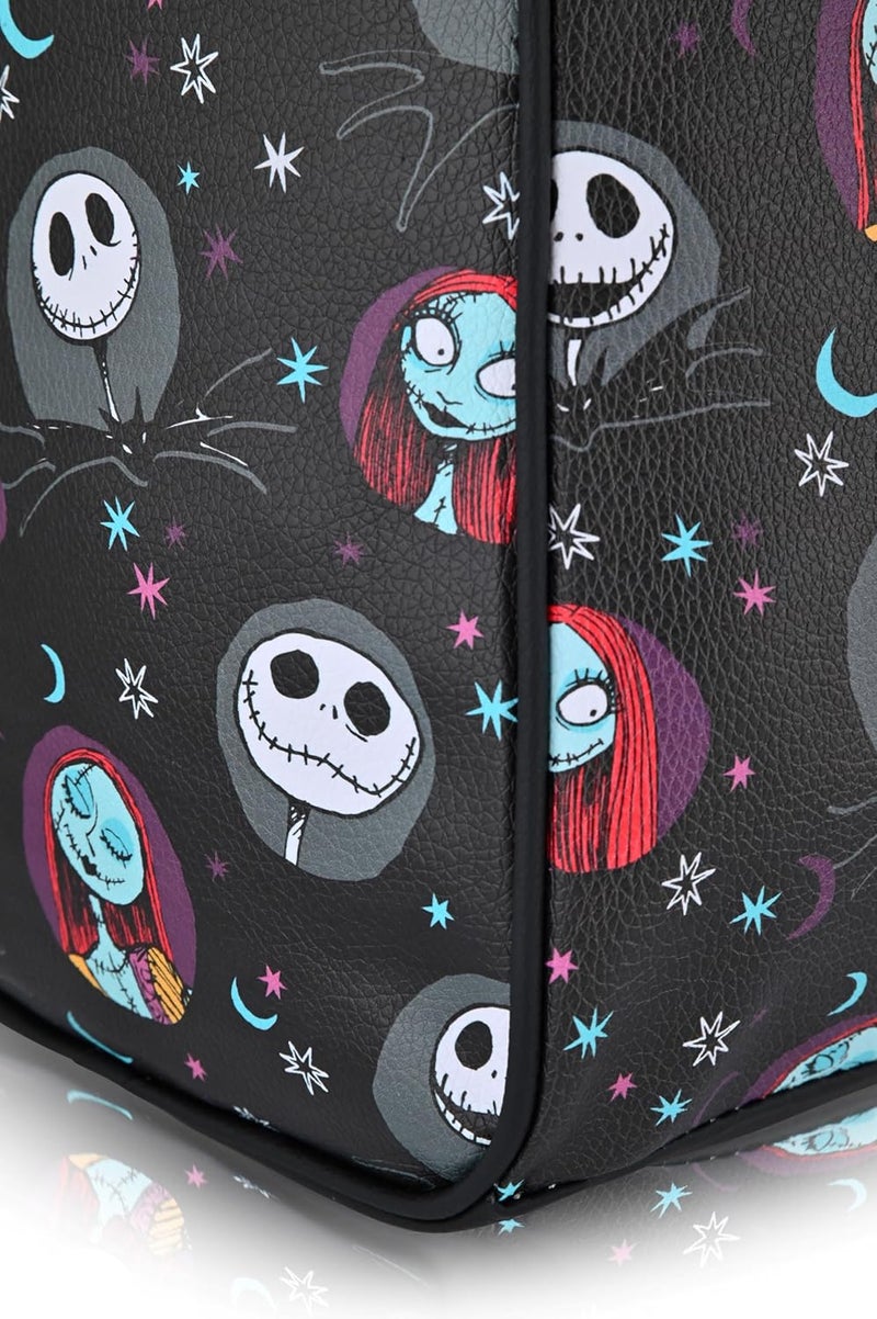 Fast Forward Stitch, Minnie, Mickey, Pooh, Harry Potter, or Jack Skellington 16" Leather Mini Travel Bag, Duffle Bag, Overnight Bag - Image 4